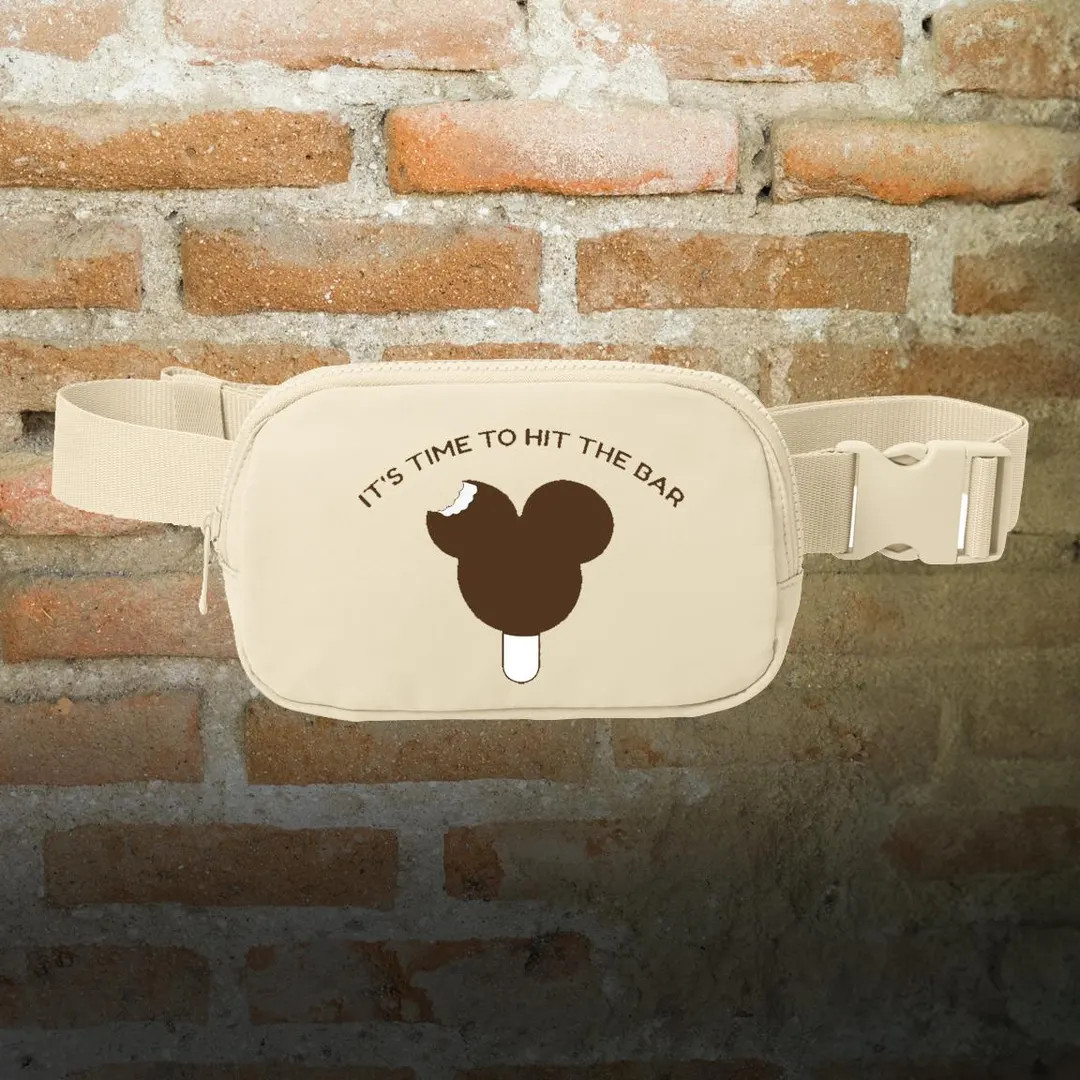 Hit the Bar | Fanny Pack for Theme Park | Park Snacks Bag | Mickey Ice Cream Bar | Theme Park Bag... | Etsy (US)