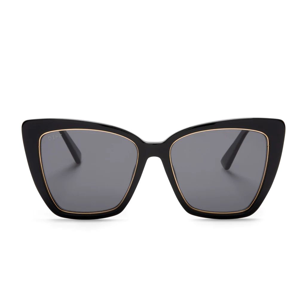 COLOR: black   grey polarized sunglasses | DIFF Eyewear