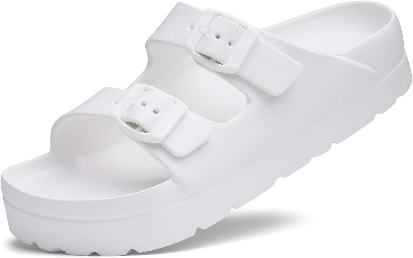 Women's Platform Sandals with Arch Support, Chunky Lightweight Foam Slip on Slides, Comfortable S... | Amazon (US)