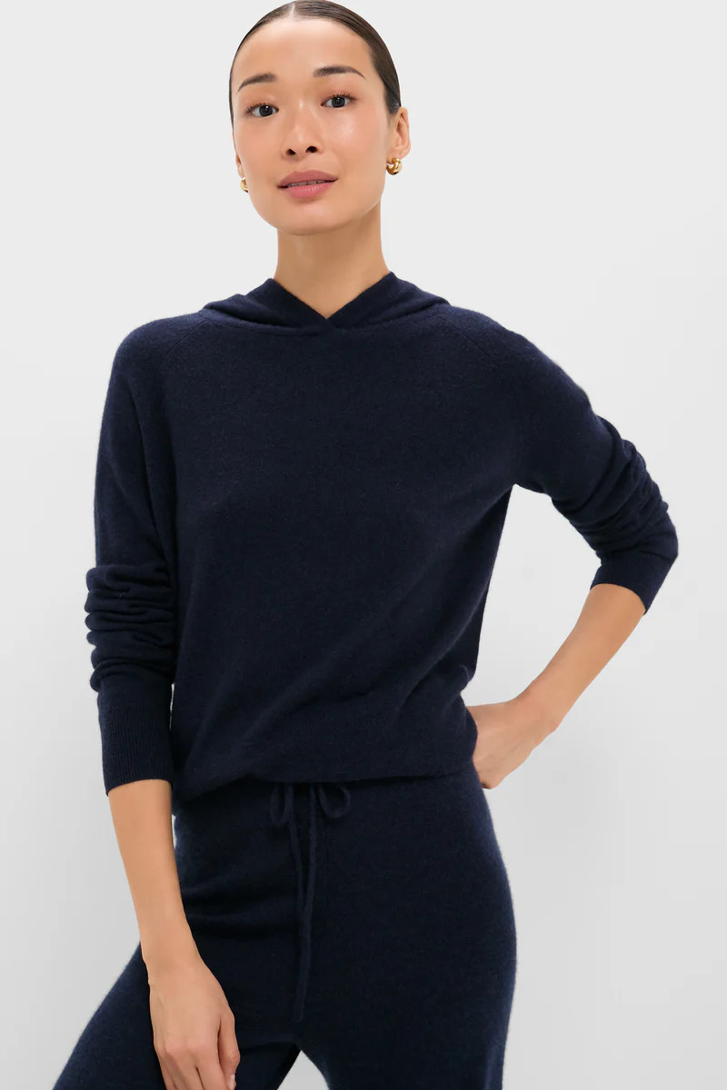 Navy Cashmere Jane Hoodie | Tuckernuck (US)