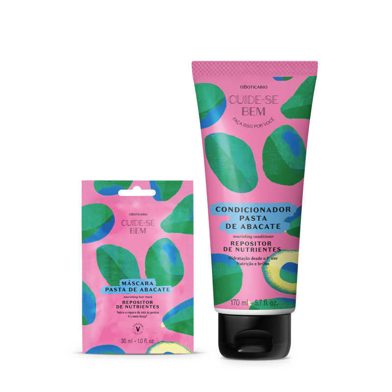 Combo Cuide-se Bem Feira Pasta de Abacate: Condicionador 170ml + Sachê 30ml | oBoticario (BR)