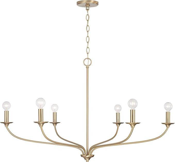 Capital Lighting 449961MA Dolan Transitional Minimalist Style Large Round Chandelier, 6-Light 360... | Amazon (US)