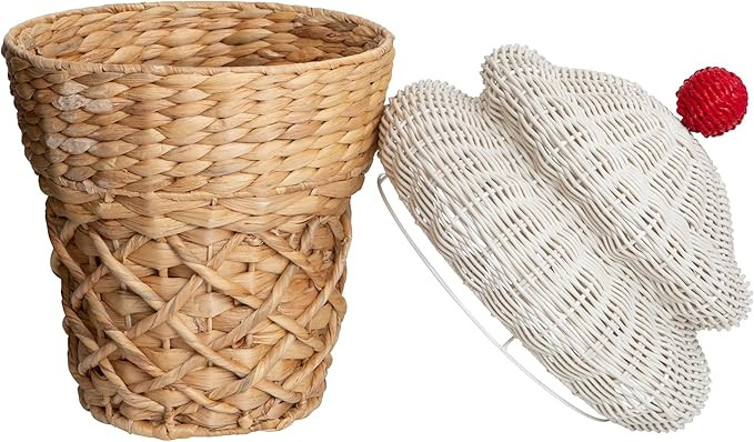 RGI Home Decorative Storage Bin, Ice Cream Cone Shaped Storage Basket, Made of Durable Woven Wate... | Amazon (US)