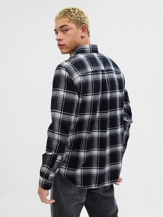 Organic Cotton Midweight Flannel Shirt | Gap (US)