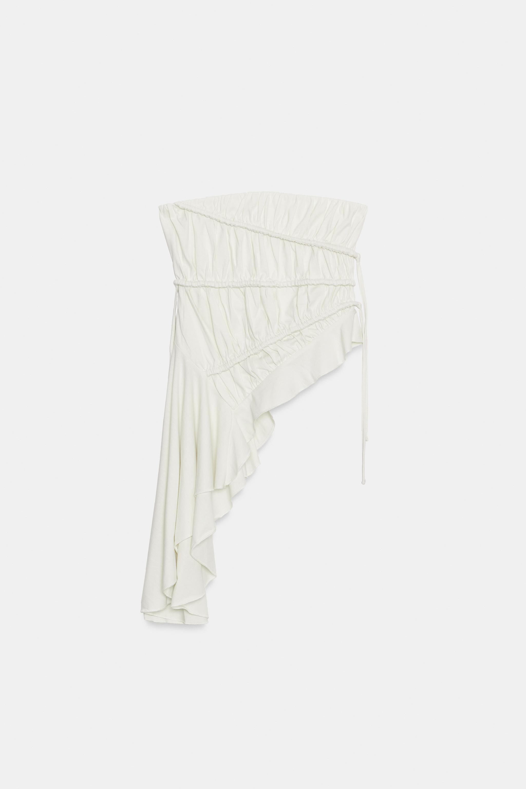 ASYMMETRIC PLEATED TOP | Zara US