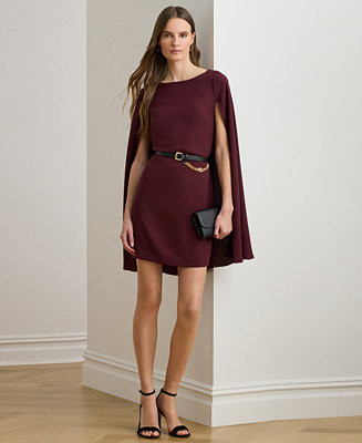 Women's Caped Crew Neck Cocktail Dress | Macy's
