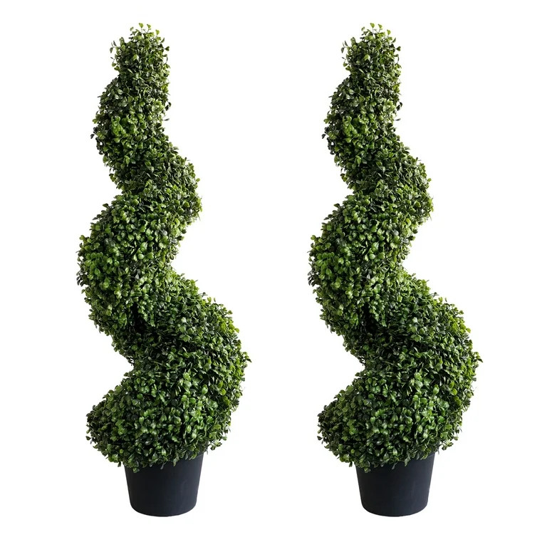 3ft Artificial Spiral Topiary,Faux Topiary Tree,Artificial Boxwood Plants,Topiary Trees Artificia... | Walmart (US)