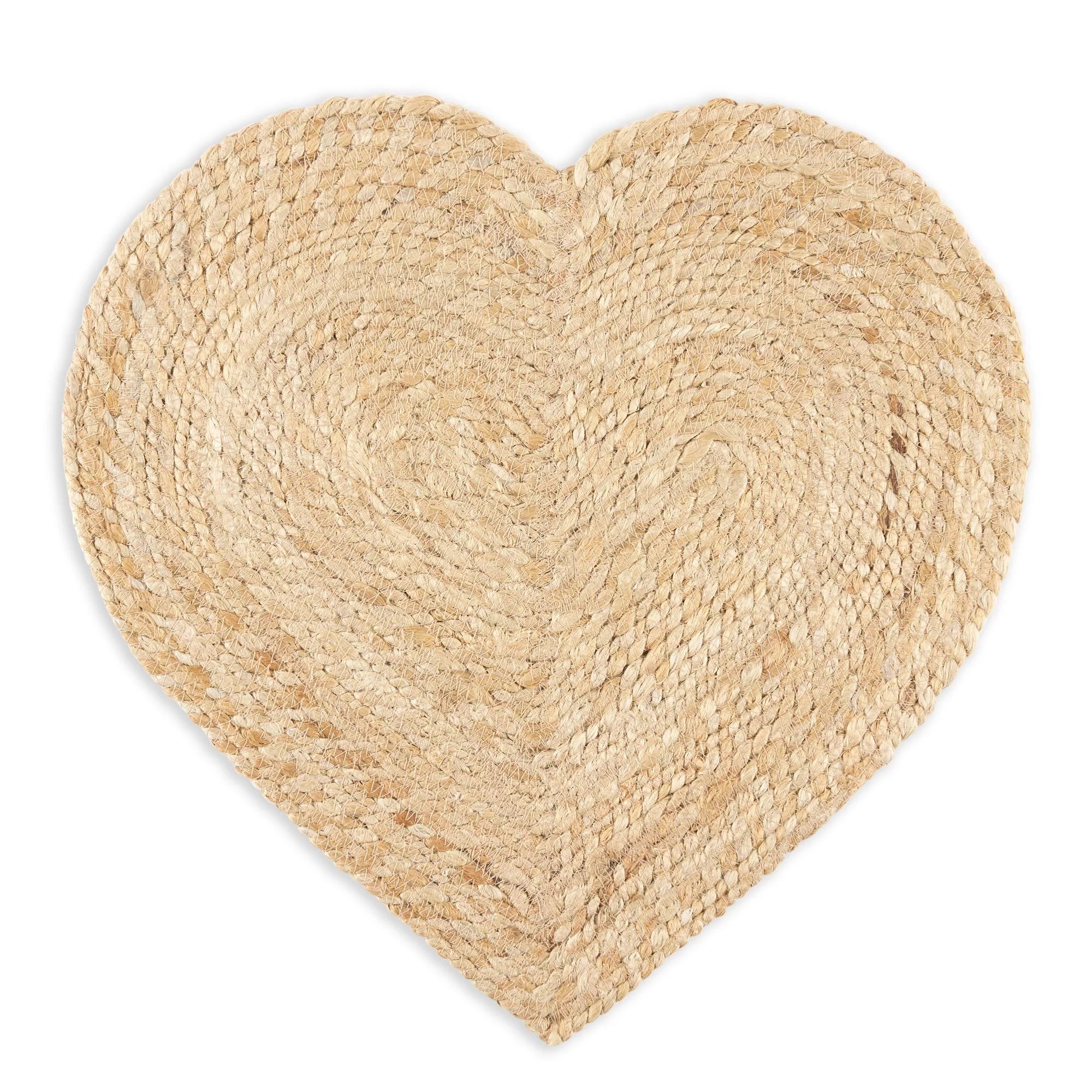 WC WHITE HEART PLACEMAT WITH FRINGE PM-PLACEMAT PM-14X12.75 SIZE WITH FRINGE=16X14.75 150 GSM V1:... | Walmart (US)