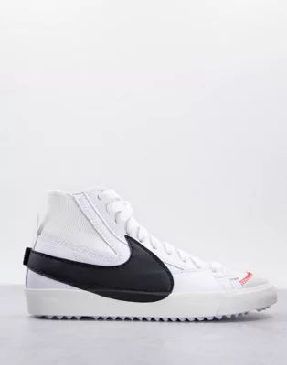Nike Blazer Mid '77 Jumbo sneakers in white/black | ASOS (Global)