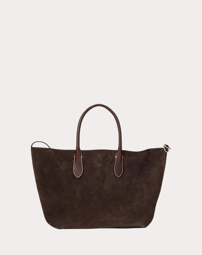 Reversible Suede Medium Bellport Tote for Women | Ralph Lauren® UK | Ralph Lauren (UK)