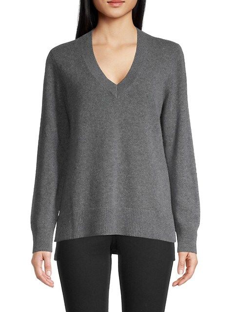 Saks Fifth Avenue High-Low V-Neck Cashmere Pullover on SALE | Saks OFF 5TH | Saks Fifth Avenue OFF 5TH