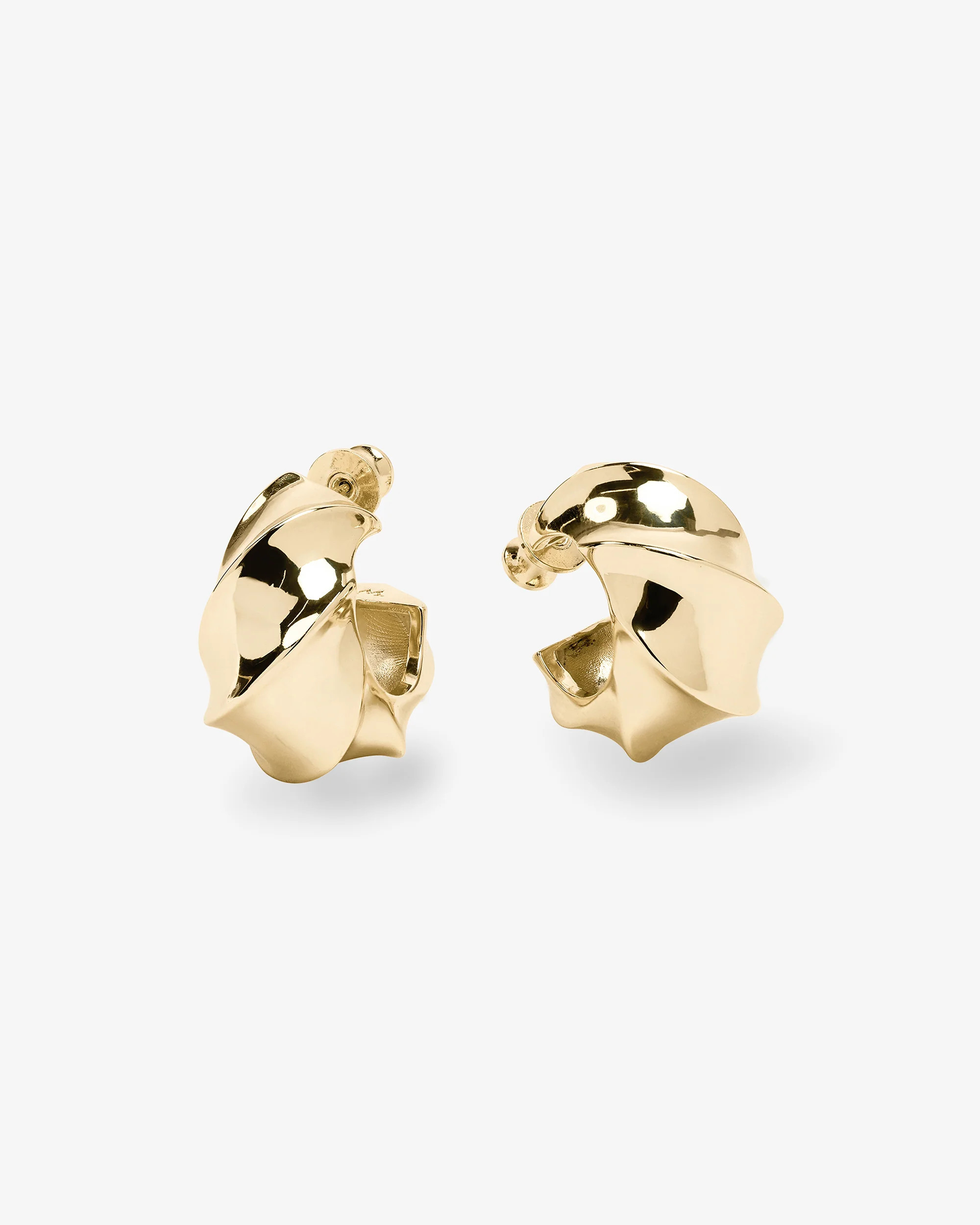 With a Twist Hoops .75"" - Gold | Melinda Maria Jewelry