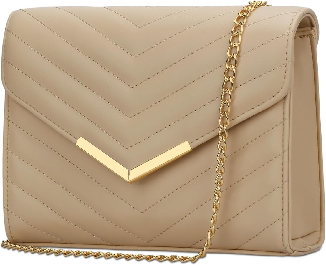 KKXIU Women Formal Vegan Leather Evening Envelope Clutch Purses and Handbags for Party Wedding Pr... | Amazon (US)