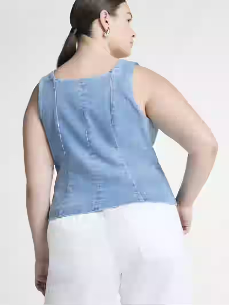 Scoop Women's and Women's Plus Denim Vest, Sizes XS-4X | Walmart (US)