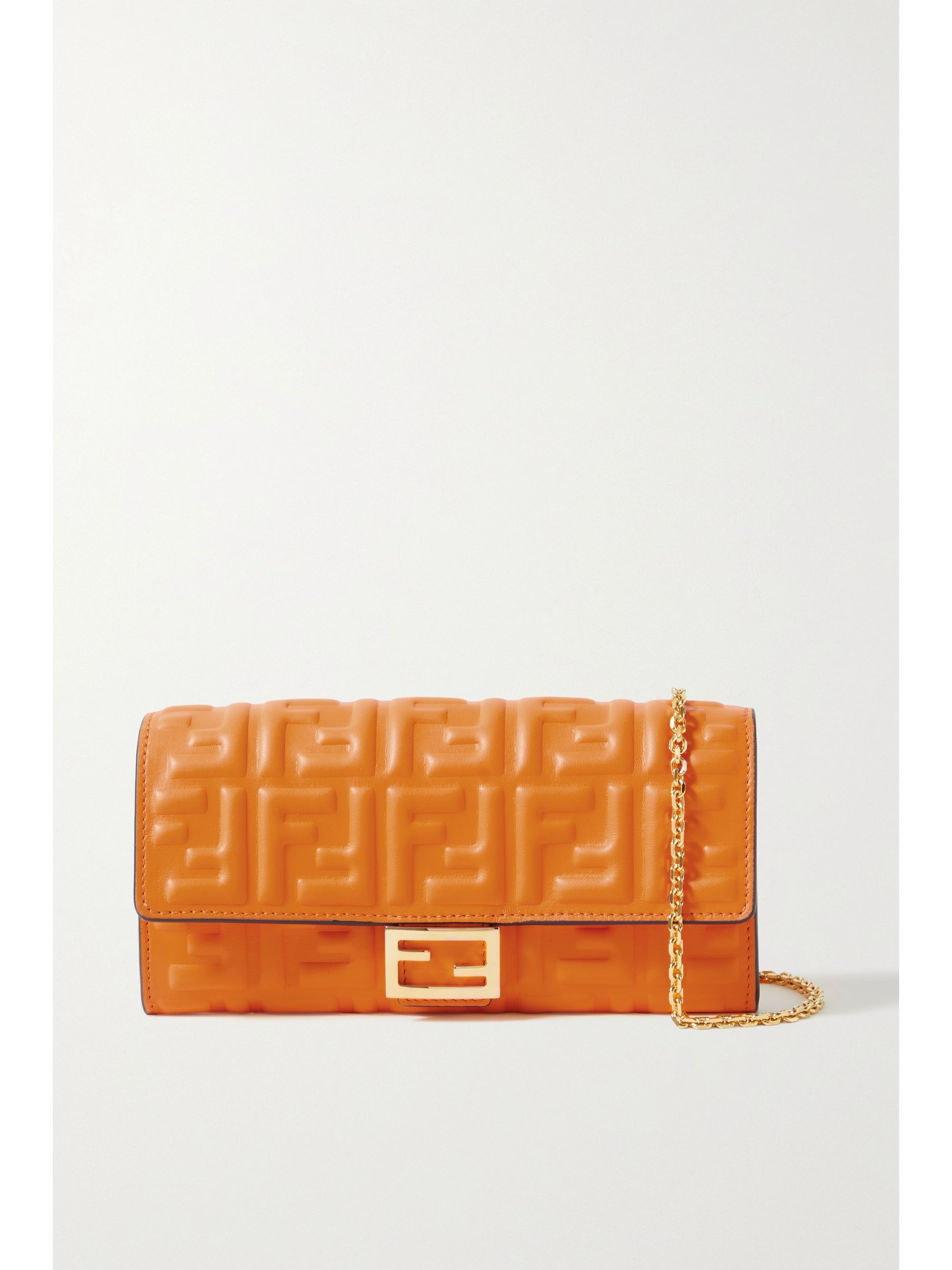 Baguette embossed leather clutch | NET-A-PORTER (US)