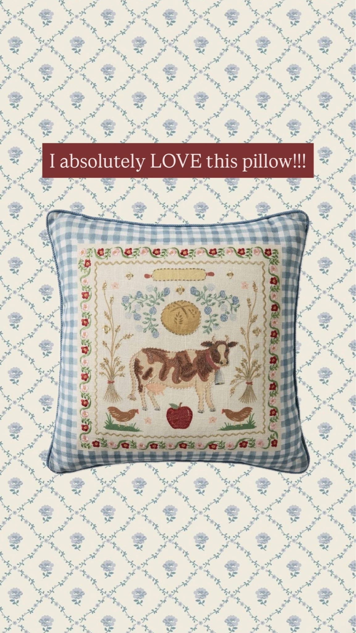The most charming country cottage pillow.

#LTKHome #LTKSeasonal