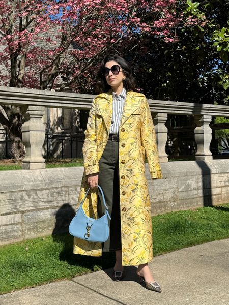 let’s take a moment for this trench!! 💛
a fun and unique piece I plan to style for seasons to come | wearing a size x-small 

#trench #yellowcoat #springfashion 

#LTKSeasonal #LTKstyletip