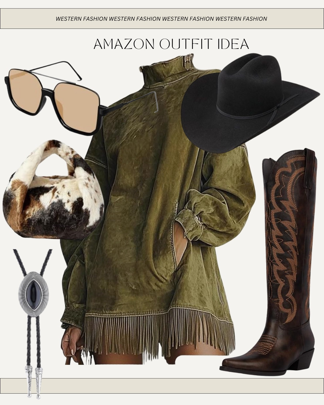 The perfect western fall and winter outfit idea from Amazon
