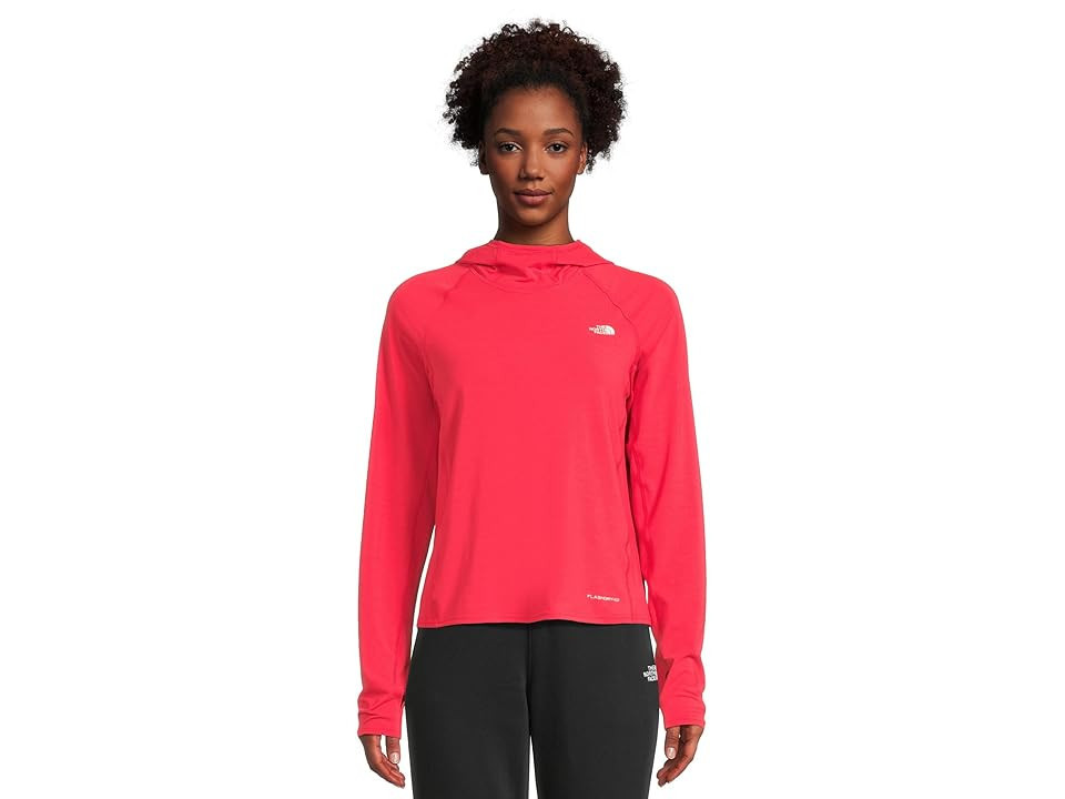 The North Face Adventure Sun Hoodie Women's Clothing Hibiscus : LG, Polyester | Zappos
