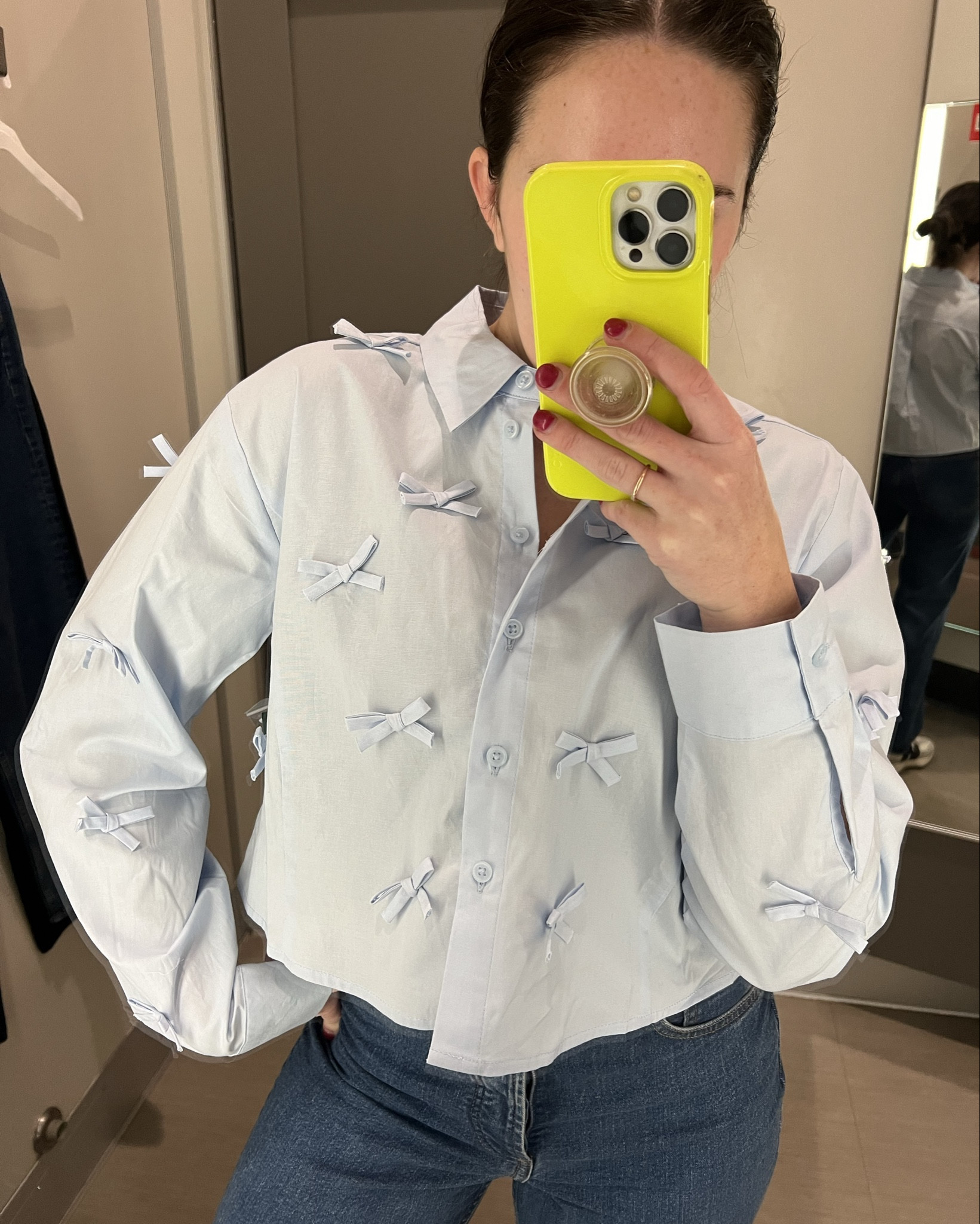 Ran into the cutest top at Target!! Perfect transition piece that you could wear year-long. I’d pair it with jeans, a satin pant, leather pants, or wide-legged pant for this season ❄️ #Targetfind #workwear 

#LTKWorkwear #LTKHoliday #LTKFindsUnder50