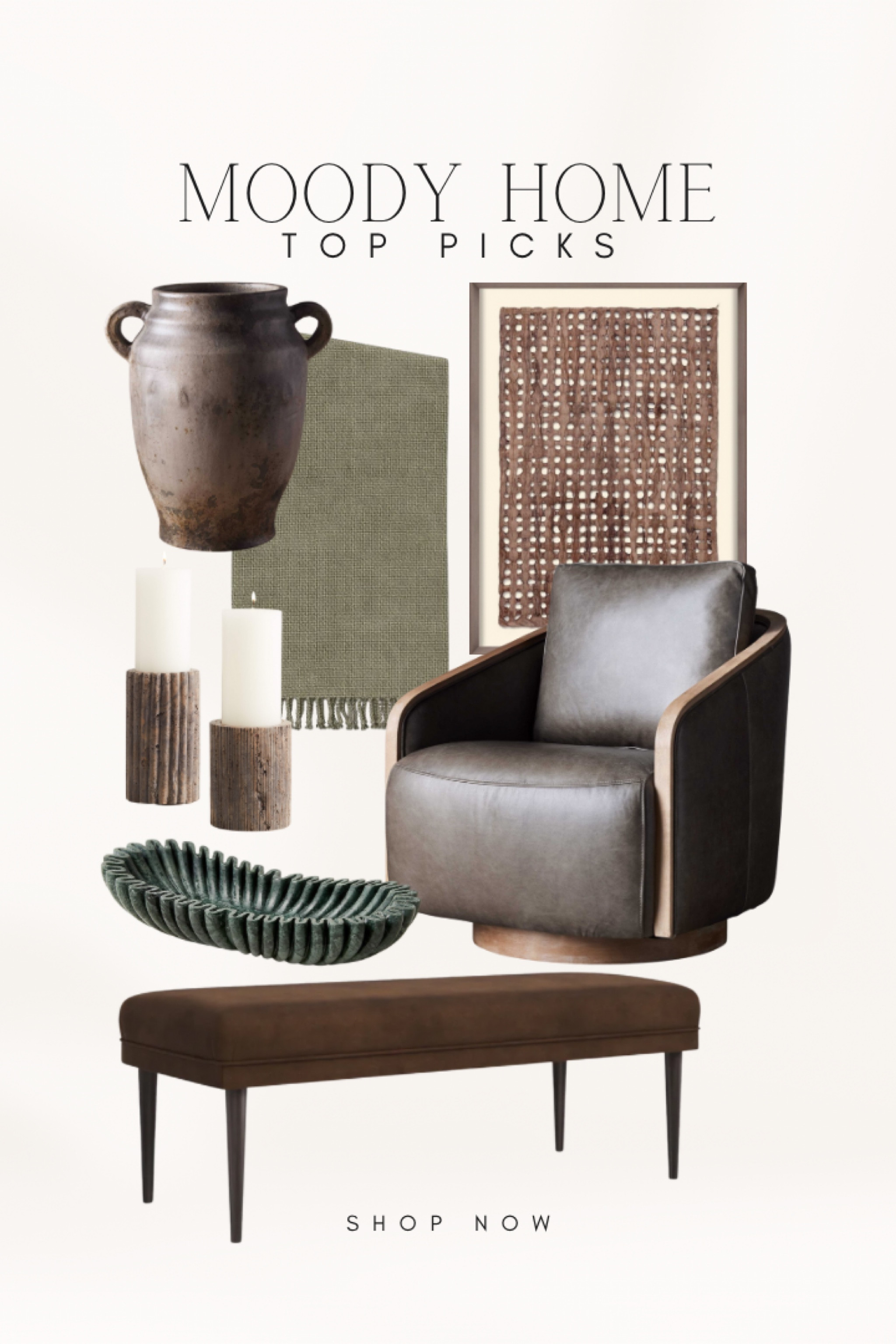 Pomona Leather Swivel Chair curated on LTK