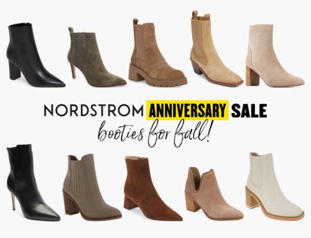 Best fall booties in the Nordstrom Anniversary Sale! 
.
Leather booties suede booties brown white tan black heeled booties 

#LTKshoecrush #LTKFind #LTKxNSale