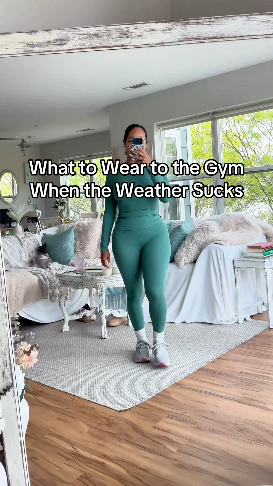 Long sleeve workout outfit to wear to the gym when the weather sucks 💁🏽‍♀️ it’s been rainy and cold here so this is clutch!

#LTKActive #LTKOver40 #LTKmorningroutine