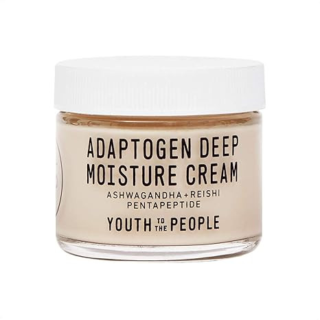 Youth To The People Adaptogen Deep Moisture Cream - Calming + Hydrating Face Cream with Pentapept... | Amazon (US)