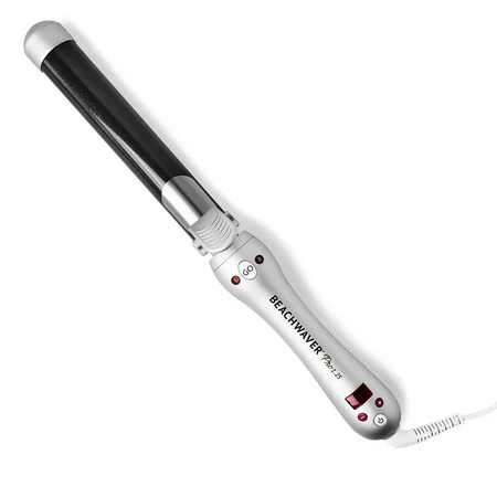 Beachwaver Pro Series Ceramic Rotating Curling Iron Silver 1.25 inch | Walmart (US)