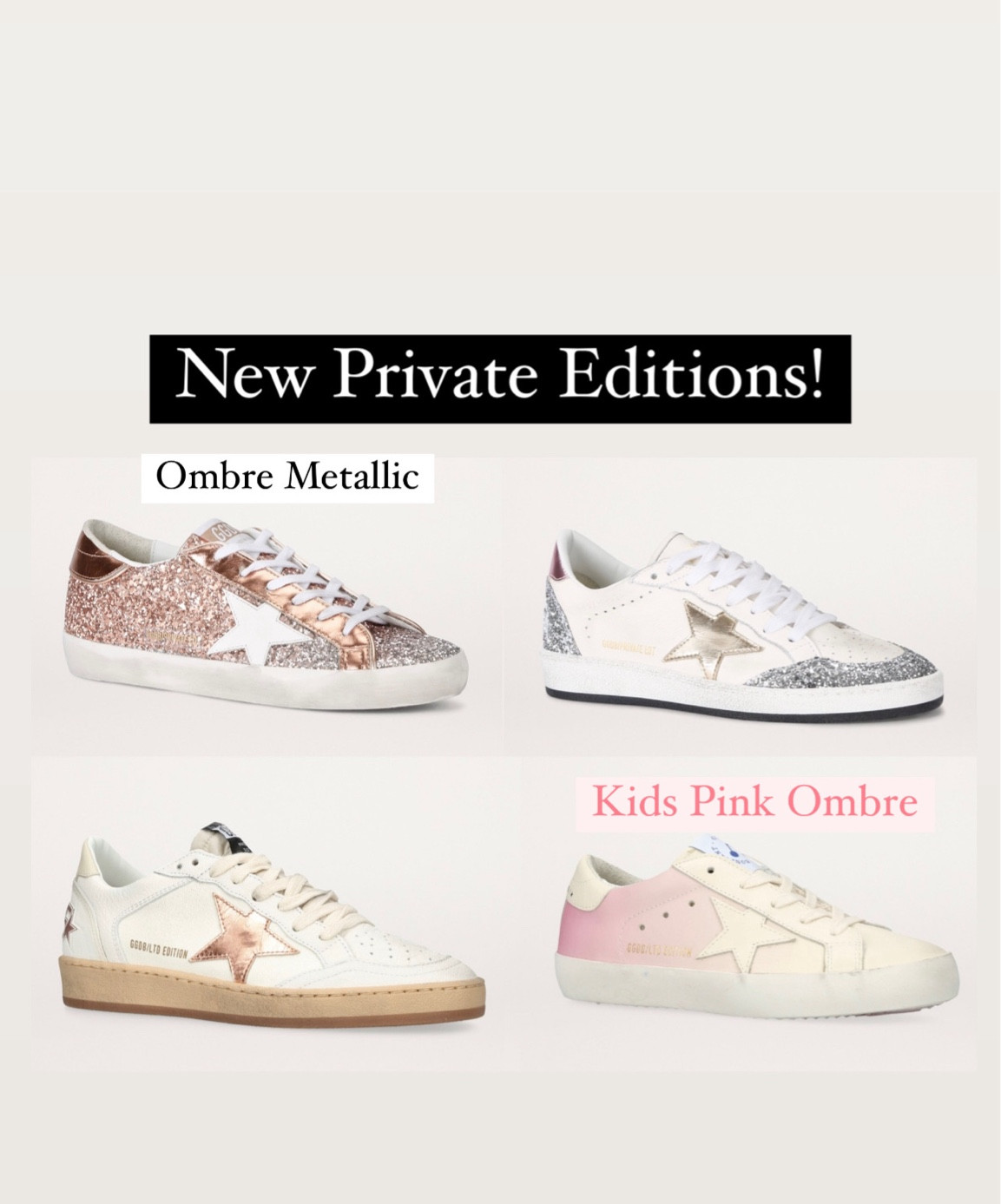 Great prices on new Golden Goose private editions!

#LTKOver40 #LTKStyleTip #LTKShoeCrush