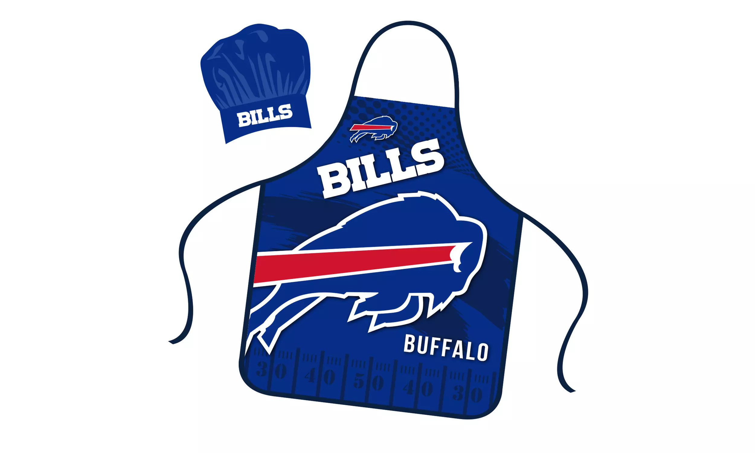 NFL Apron & Chef Hat Set, with Large Team Logo | Groupon North America
