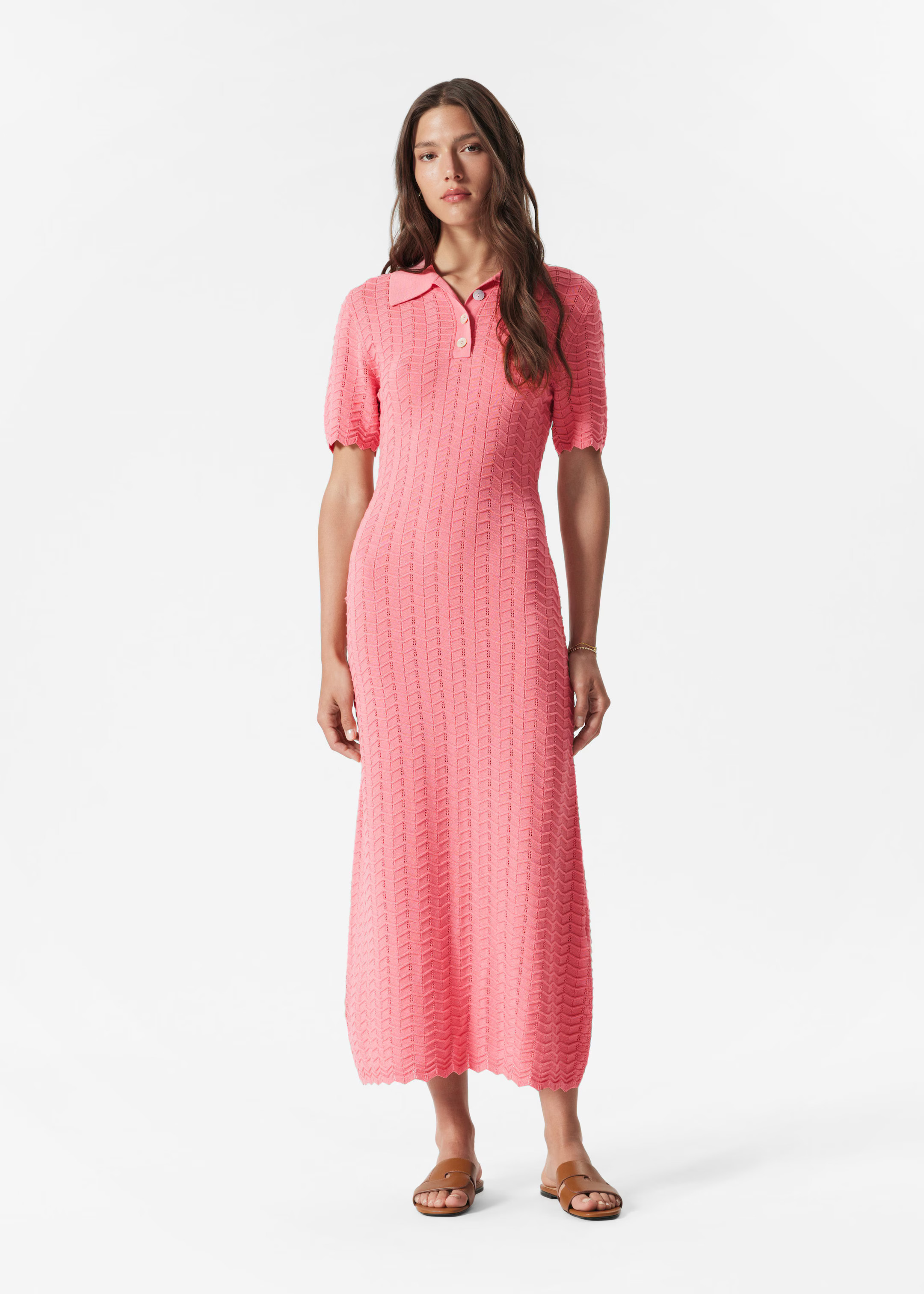 Pointelle-Knit Midi Dress | & Other Stories EU