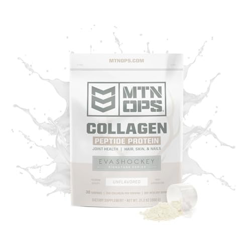 MTN OPS Eva Shockey Signature Series Collagen Peptide Protein Powder, 20 Servings, 21.2 Ounce | Amazon (US)