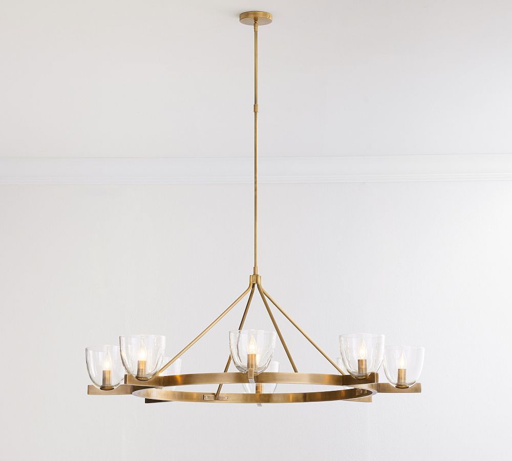 Chamberlin Metal Round Chandelier | Pottery Barn (US)