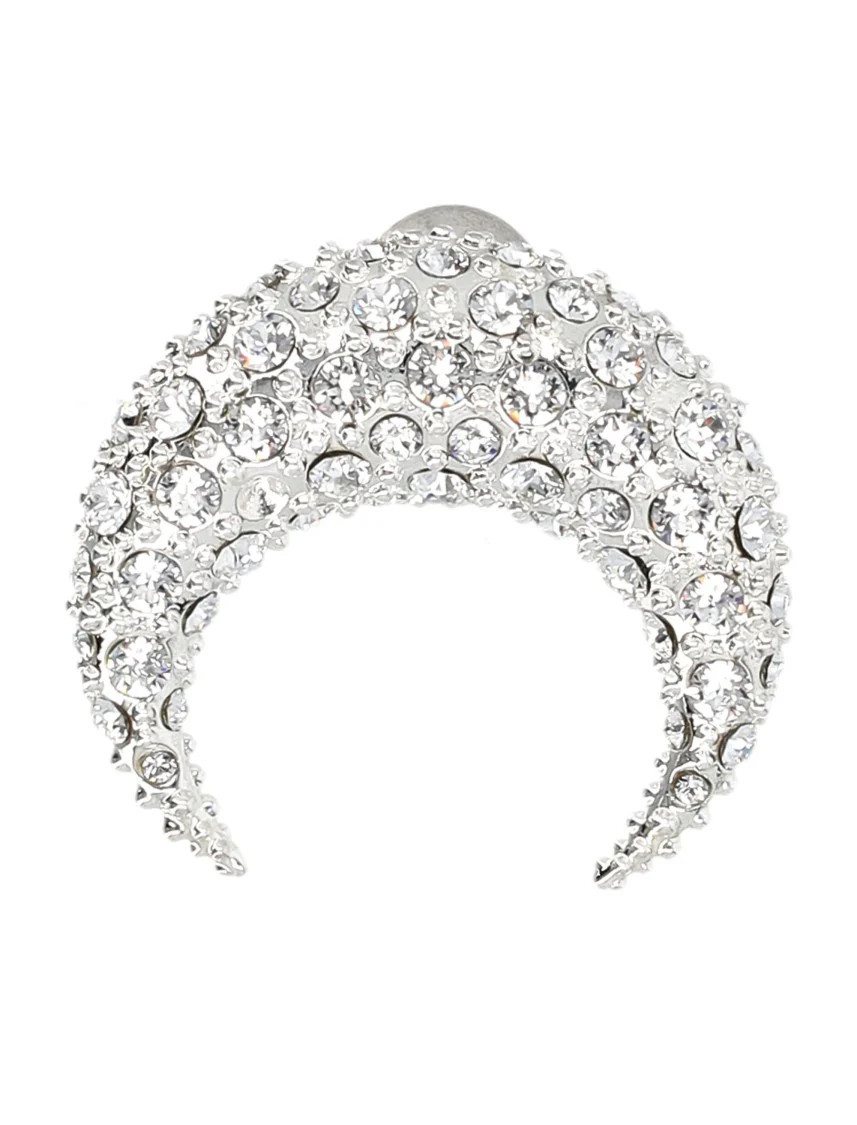Single Big Moon Rhinestone Earring | Shop Simon