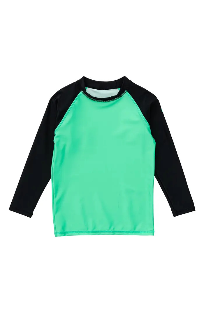 Kids' Colorblock Long Sleeve Rashguard Top | Nordstrom