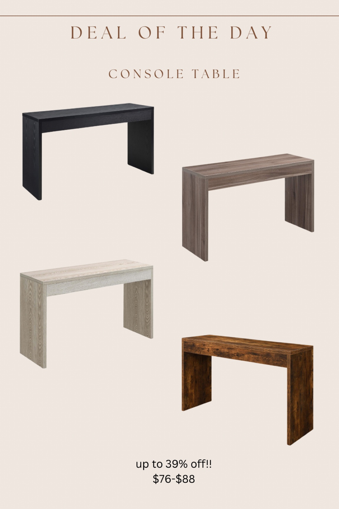 Budget friendly console table on sale!!

#LTKHome #LTKFindsUnder100 #LTKSaleAlert