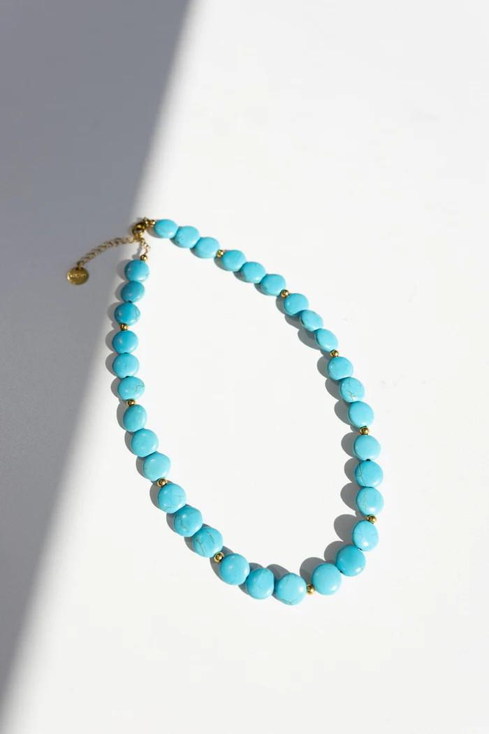 beljoy | serenity turquoise stone necklace | Etta+East
