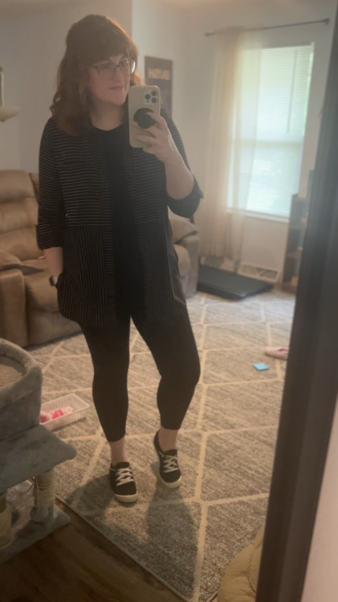 Outfit of the Day! 🧡 We visited some family tonight, and I wanted to make sure I was comfy while staying warm. I tend to run a bit on the cold side, so I layered up just in case. This cozy overshirt is an old favorite I picked up from Kohl's a few years back—I'll do my best to find a similar link for you! Everything else I'm wearing is linked below. 

#LTKVideo #LTKSaleAlert #LTKMidsize