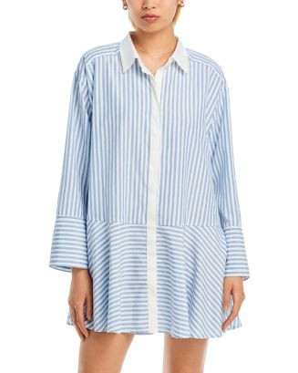 Contrast Trim Shirt Dress - Exclusive | Bloomingdale's (US)