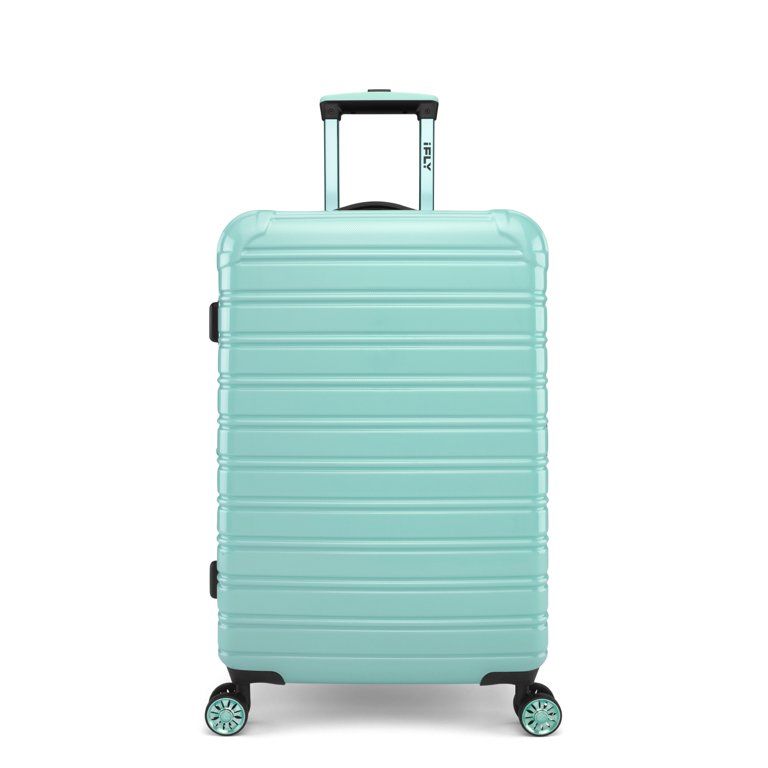 iFLY Hardside Fibertech Luggage 24" Checked Luggage, Mint | Walmart (US)
