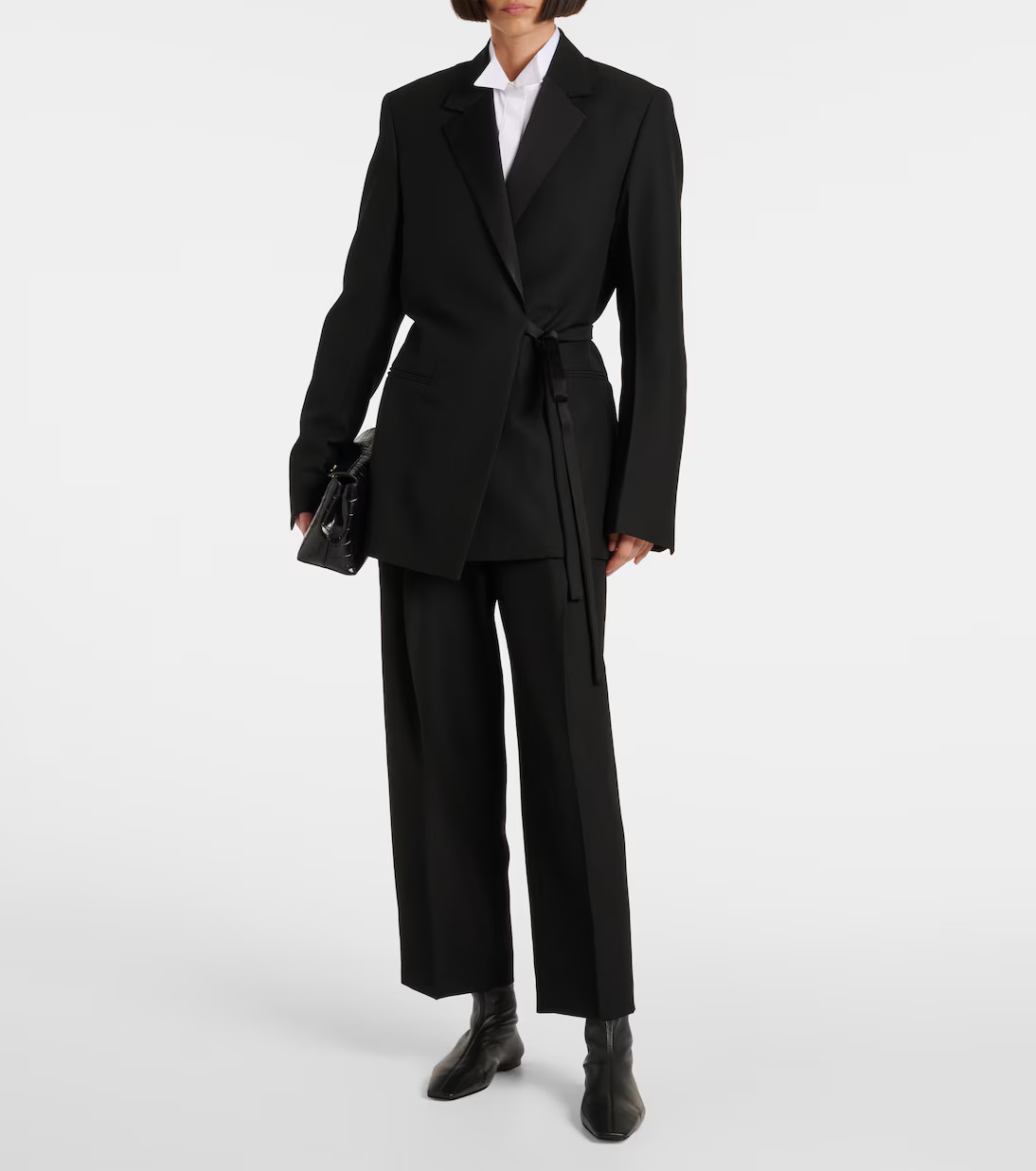 High-rise twill straight pants | Mytheresa (DACH)