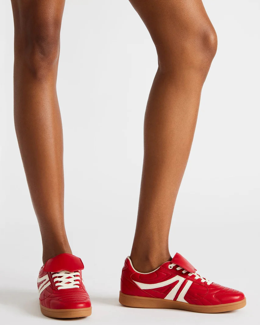 MADRID Red Low-Top Sneaker | Women's Sneakers | Steve Madden (US)