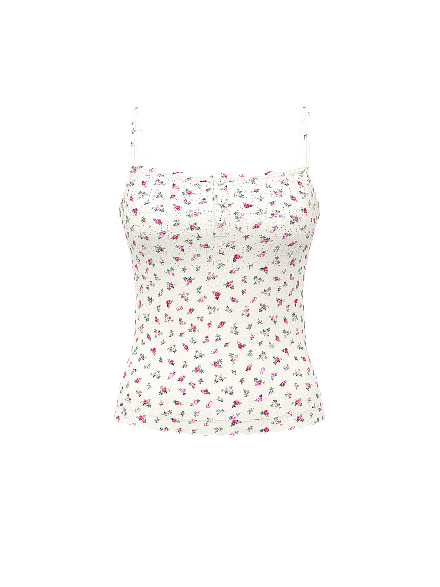 Buy Pointelle Henley Cami, Floral - Order Pajama Tops online - Victoria's Secret US | Victoria's Secret (US / CA )