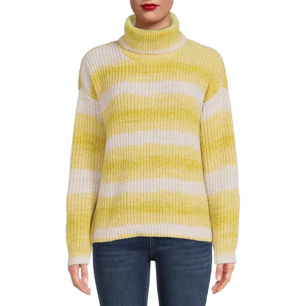 99 Jane Street Women's Space Dye Turtleneck Sweater - Walmart.com | Walmart (US)