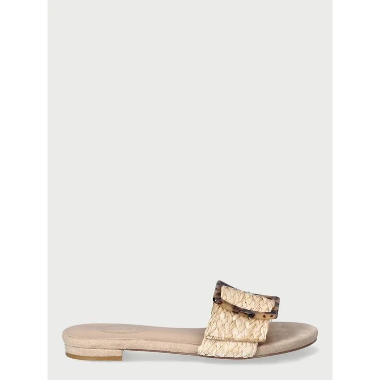 Scoop Women's Buckle Slide Sandals - Walmart.com | Walmart (US)