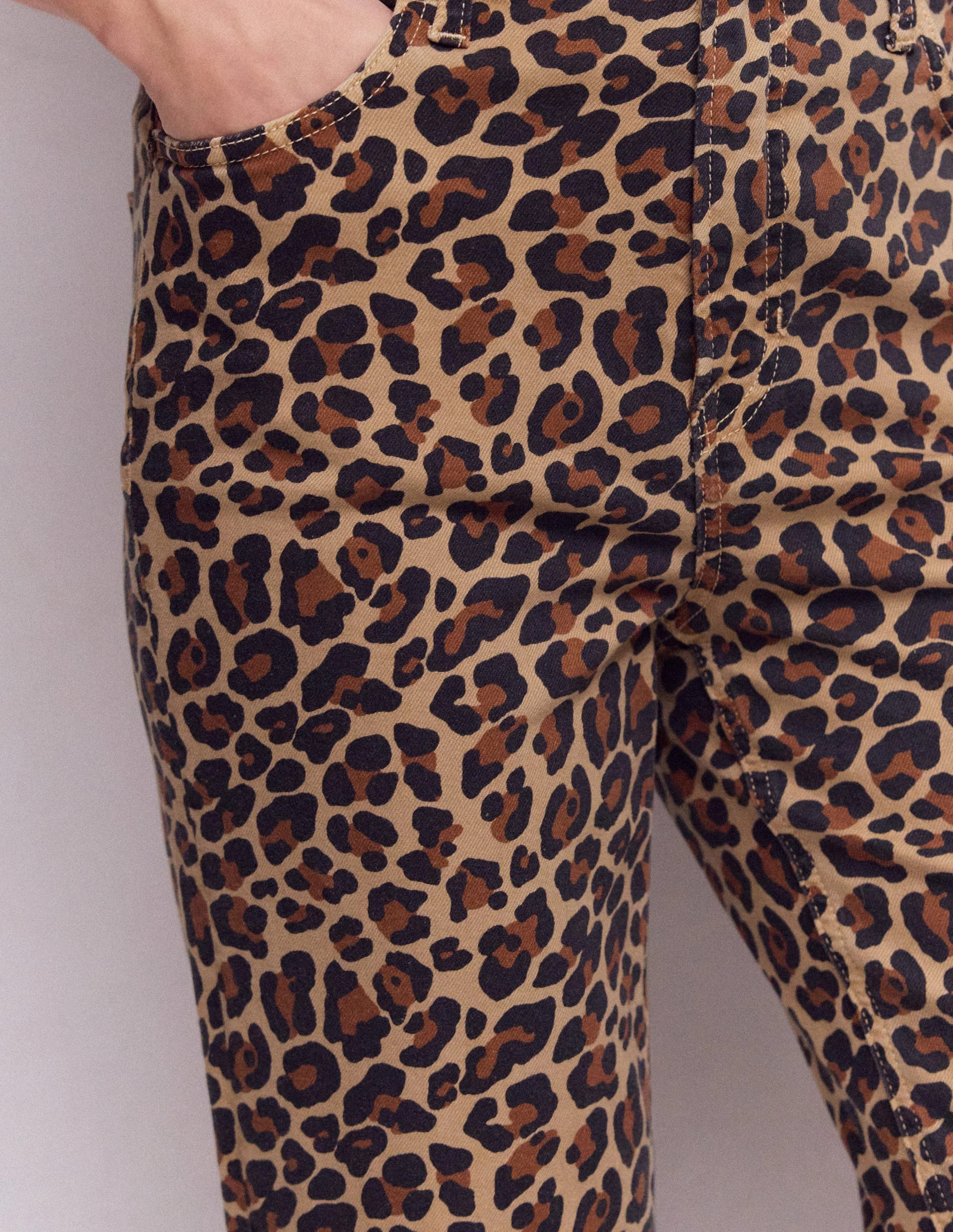 High Rise Straight Jeans-Animal Print | Boden (US)