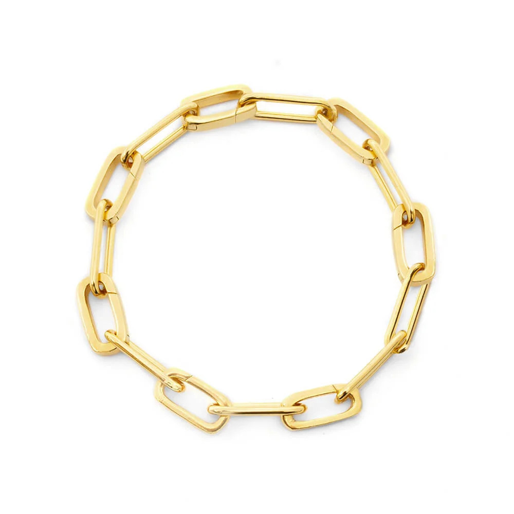 The Clip Charm Bracelet, Gold | Jet Set Candy (US)