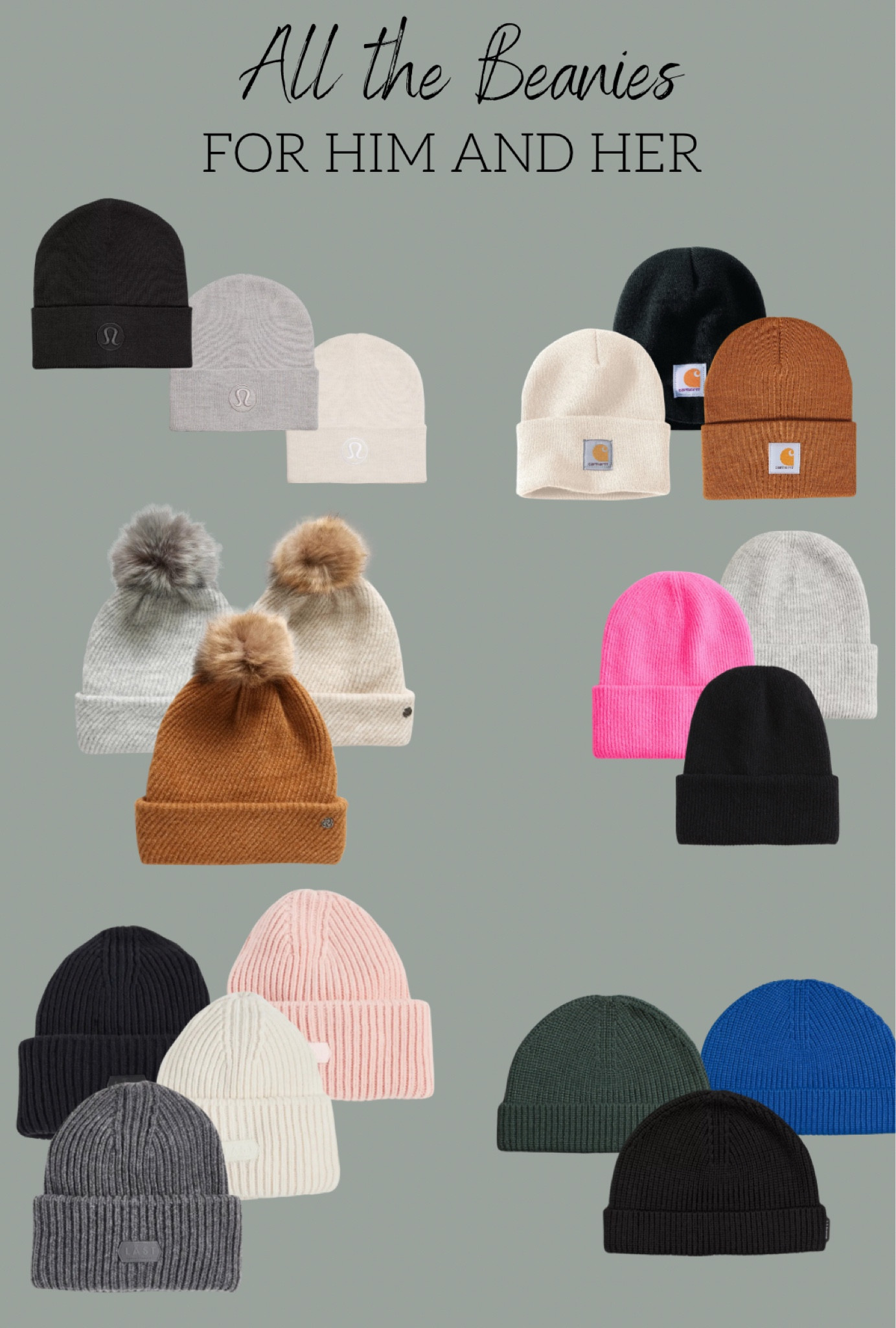Knit hats and Beanies for him and her - great as a gift or a stocking stuffer. 

Womens hats, women’s beanies, men’s hats, men’s beanies, Christmas gift for her, Christmas gift for him, stocking stuffer for her, stocking stuffer for him 

#LTKHoliday #LTKGiftGuide #LTKfindsunder100