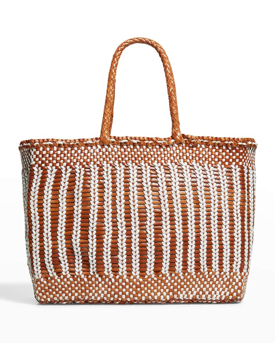 Dragon Diffusion Bali Two-Tone Basket Tote Bag | Neiman Marcus